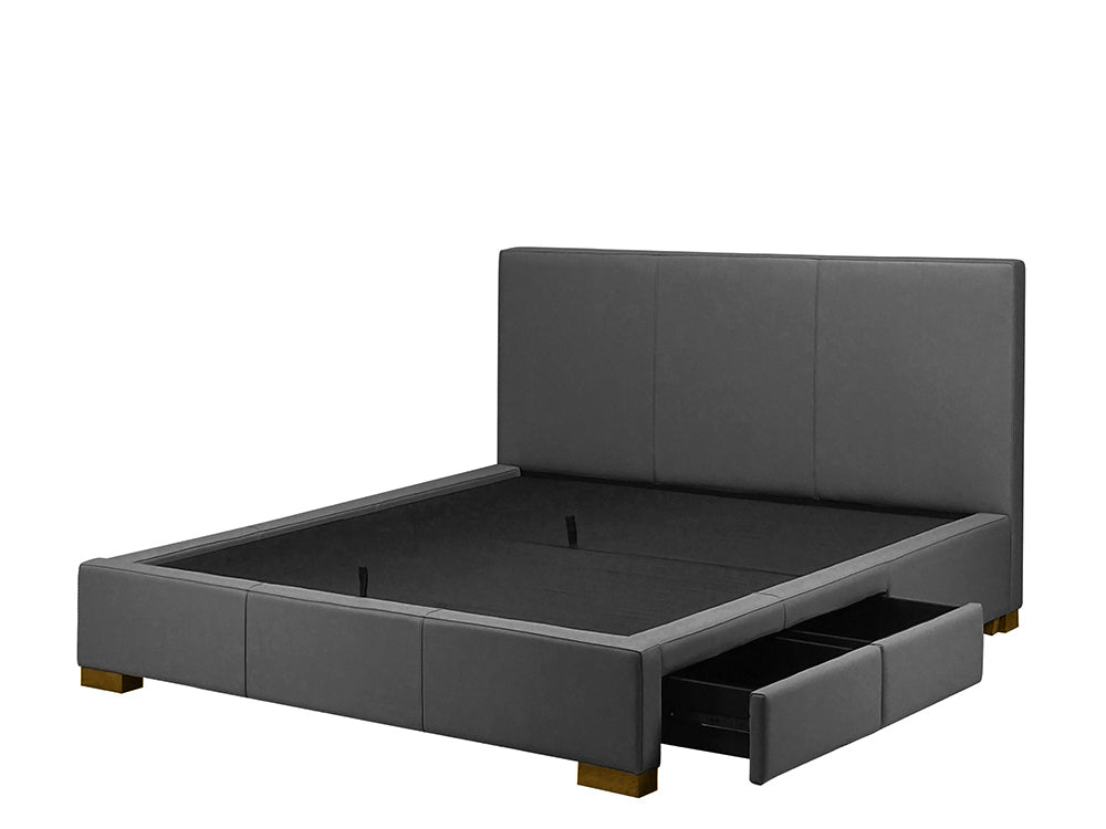Moderna Bed With 2 Drawers Right