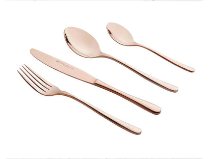 Leveson Cutlery Set of 24 pcs, Rose Gold