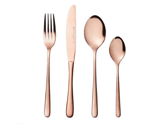 Leveson Cutlery Set of 24 pcs, Rose Gold